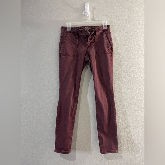 Universal Thread Maroon Mid Rose Skinny Jeans - Picture 1 of 5
